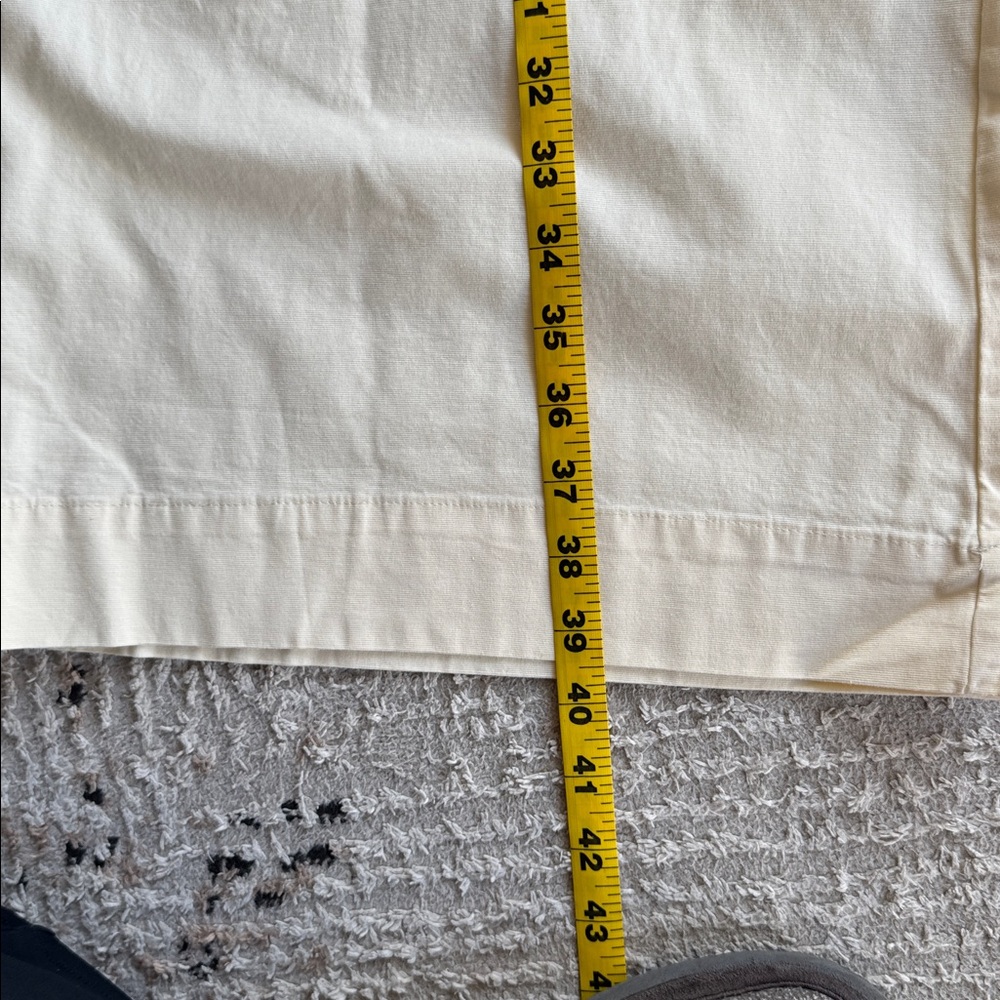 Cream Wide-Leg Chino pants - Picture 7 of 9